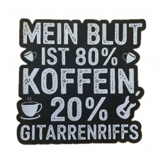 Mein Blut ist 80% Koffein, 20% Gitarrenriffs Patch