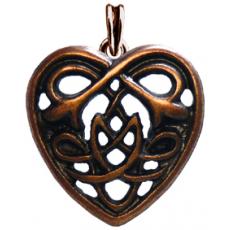 CELTIC HEART Altbronze (Kettenanhänger)