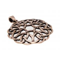 Amena - Celtic Hearts (Pendant in Bronze)