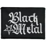 Black Metal + Pentagramm [hoch] (Aufnäher)