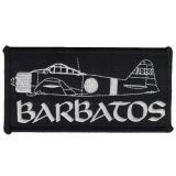 Barbatos - Logo white (Patch)