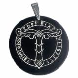 Irminsul in rune-circle (Pendant of horn)