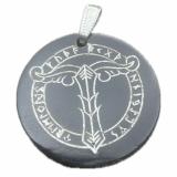 Irminsul in rune-circle (Pendant of horn)