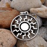 Black Sun (Pendant in Silver)