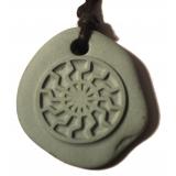 Black Sun green-gray (Pendant of stone)