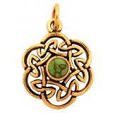 Nuada - Celtic Knot Turquoise (Pendant in Bronze)