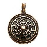 Black Sun 24 Carat Gold plated (Pendant)