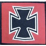 Eisernes Kreuz rot/schwarz (Aufnäher)