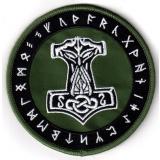 Mjölnir Runen grün (Aufnäher)